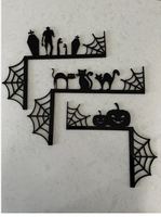 Wicked Witchy Cat Mystic Midnight Feline Spellbound Black Cat Encantado Gato de Halloween The Witchs Familiar Curled Tail Sorcerer