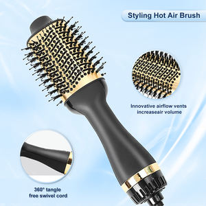 Cepillo Secador de Pelo de un Solo Paso, Cepillo de Aire Caliente 1200W, Rizador de Pelo, Precio de Fábrica, Plancha de Pelo con Calentamiento Cerámico PTC - Product Image 4