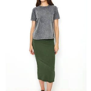 Camisetas de lavado ácido para mujer hechas a medida de última llegada en camisetas de lavado ácido transpirables de secado rápido de alta calidad para mujer - Product Image 1