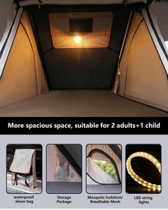 Camion en aluminium personnalisé camping-car tente de toit coque dure lit court de taille moyenne auvent de ramassage avec tente à vendre à l'UE - Product Image 4