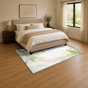 <b>RUGS</b> DEPOT LXDP-1000 Wholesale Multicolor Neutral Modern Vintage Digital Printed Machine Washable Chenille Area <b>Rug</b> <b>Non</b> <b>Slip</b> - Product Image 3