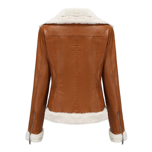 Chaqueta de Cuero Genuino para Mujer, Producto de Moda a Bajo Precio, Diseño Personalizado Hecho en Fábrica - Product Image 3
