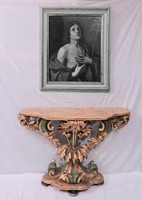 Table console en bois de mahogany massif sculpté à la main, style industriel moderne, pour salon, chambre, hôtel, salle à manger, Avila Luxurious