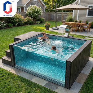 Fiberglass Above Ground Container Swimming Pool For Resort Hotel Villa Landscape With Complete Equipment Pool - Product Image 2