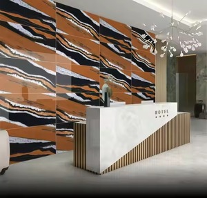 Osho Brown Hot Sale Floor Tile 60x120 600x1200 Polished Marble Look Glossy Glaze Porcelain Premium - Product Image 6