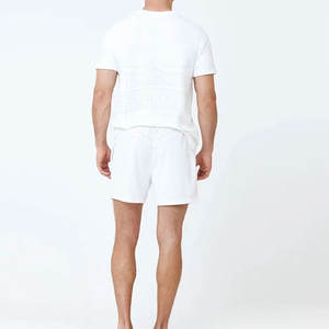 Conjunto de camiseta y pantalones cortos informales de verano para hombre más vendido, logotipo personalizado, transpirable, dos piezas para mayor comodidad - Product Image 5