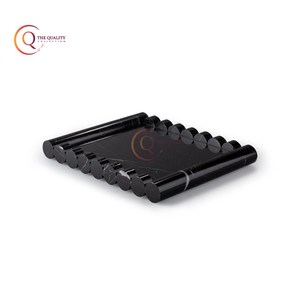 Plateau de service en marbre noir Design élégant avec des collations de qualité supérieure Fruits et fruits secs Plateau de service Vaisselle Plats plaqués - Product Image 5