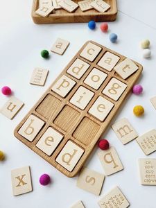 Tablero de Rompecabezas de Madera Tradicional con el Alfabeto, Ayuda a los Niños a Aprender las Letras del Abecedario a Través de Juegos Divertidos y Práctica Diaria - Product Image 5