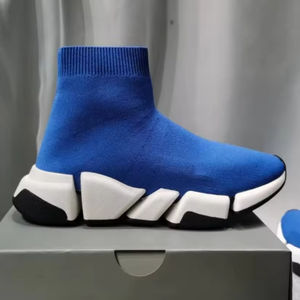 Chaussures décontractées de luxe 2.0 de haute qualité pour hommes, baskets tendance à semelle épaisse et coussinée, chaussures chaussettes respirantes pour hommes, chaussures de course - Product Image 4