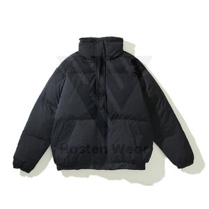 Chaqueta Acolchada de Algodón Grueso para Invierno, Chaqueta Casual de Color Sólido con Cremallera para Hombre, Chaqueta Abrigada de Plumón Estilo Kanye para Hombre - Product Image 2