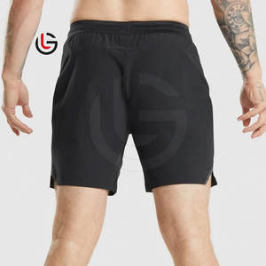 Short de fitness 100% coton fabriqué sur mesure dans un nouveau style décontracté taille élastique motif solide directement disponible couleurs personnalisées Pakistan - Product Image 2