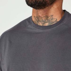 Vêtements de plein air avec logo personnalisé Vêtements de sport très vendus T-shirt de sport oversize de couleur unie pour hommes en coton ample à manches courtes - Product Image 4