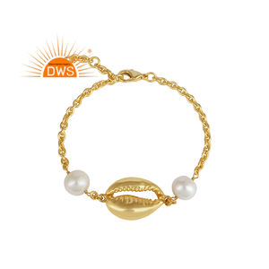 Latest Handmade Design 18K Gold Plated Natural <b>Pearl</b> <b>Bracelet</b> Demi Fine Jewelry for Women Gift for Her - Product Image 1