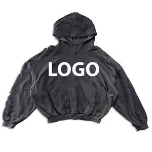 Recién llegado, sudaderas con capucha de lavado ácido para hombre, invierno, secado rápido, cómodo, estilo de calle, salida de fábrica, tela de lana de algodón - Product Image 3