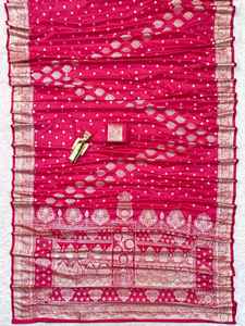 Exportation indienne qualité doux Banarsi soie Saree Blouse haute qualité attrayant tendance tenue agitant travail pour adultes direct inde - Product Image 4