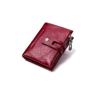 Dompet vertikal Retro pria kualitas tinggi dengan penutup ritsleting RFID dan dompet panjang multi kartu klip uang dengan harga terbaik