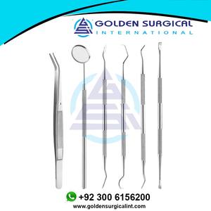 Sickle Tartar Scaler Teeth Pick Spatula Mirror <b>Dentist</b> <b>Gift</b> Oral Care Tooth Cleaning Tools Dental set surgical instruments - Product Image 5