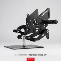 Kit de repose-pieds réglable en aluminium CNC RS-1 Racing pour Yamaha R15 V3 / V4