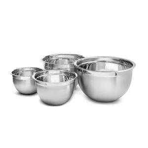 Heavy gauge rust resistant stainless steel <b>bowls</b> <b>set</b> multipurpose kitchen prep serving mixing cooking and storage <b>bowls</b> - Product Image 1