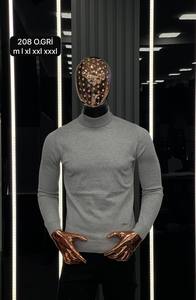 เสื้อสเวตเตอร์ลำลองผู้ชายสำหรับฤดูใบไม้ร่วง, เสื้อสเวตเตอร์ผ้าขนแกะแคชเมียร์แขนยาวมีซิปด้านหน้าให้ความอบอุ่นป้องกันการเกิดรอยยับ - Product Image 5