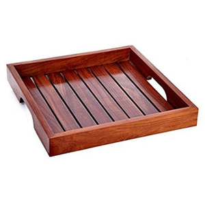 Wooden Crate Set 6 Bottles Wine Wooden Storage Organizer Serving <b>Tray</b> for Home Decoration Display <b>Tray</b> With Handles - Product Image 3