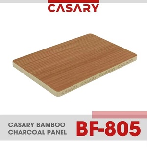 Panneau de revêtement de plafond mural en plastique PVC multicolore Style minimaliste moderne Étanche à l'humidité Charbon de bambou Penderies de meubles - Product Image 2