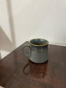 Vintage Ceramic Coffee <b>Mug</b> Retro Porcelain with Solid Pattern <b>Reusable</b> & Leak Proof for Stylish Coffee Drinkers - Product Image 2