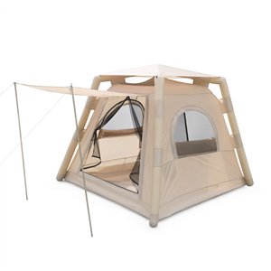 Tente de camping gonflable de luxe imperméable, portable, en PVC Oxford, deux portes, 220x220x170 cm - Product Image 2