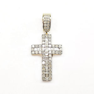 Colgante de Diamante CVD con Forma de Corte Baguette, Joyería Fina de Diseño Único, Oro Macizo de 14K, Hip Hop, IGI Certificado para Hombre - Product Image 4