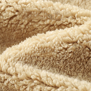 เสื้อโค้ทมีซิปมีฮู้ดสำหรับผู้ชายผ้าฟลีซบุขนแกะมีเชือกผูกอบอุ่นฤดูหนาวสไตล์เกาหลีแบบเรียบง่าย - Product Image 3