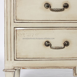 Muebles de tocador serie 7207, hechos de madera de caoba, diseño elegante con espejo y 5 cajones - Product Image 3