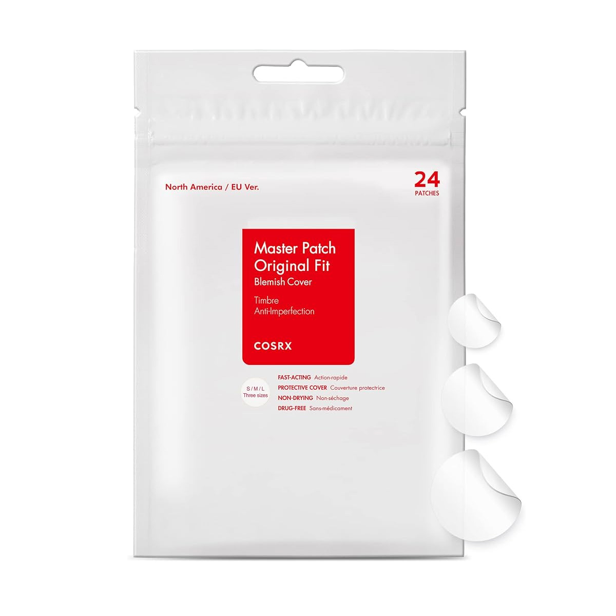 COSRX Acne Pimple  24patches 9 Large 5 Medium 10 Small 3.05