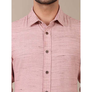 Camisa Formal de Algodón Rosa para Hombre Amanuhs, Manga Larga, Cuello Clásico, Tela Transpirable, Estilo Casual Elegante, Camisas para Usar en Verano - Product Image 2