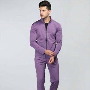 Ensemble de survêtement d'hiver pour homme, veste à cordon de serrage et pantalon assorti, léger, pour l'entraînement sportif, vêtements de sport confortables - Product Image 4