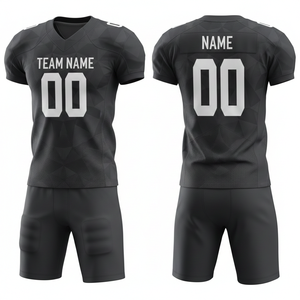 ชุดอเมริกันฟุตบอลชายแบบปรับแต่งได้ ไซส์ XL ชุดกีฬาส่วนบุคคล รวมถึงเสื้อเจอร์ซีย์ กางเกง แขนสั้น - Product Image 6