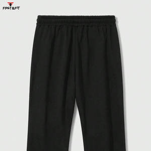 Pantalons amples personnalisés pour hommes Joggers de couleur unie Pantalons de survêtement Pantalons de survêtement évasés avec impression numérique de logo Pantalons pour hommes - Product Image 6