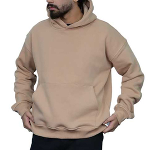 Ensemble sweat-shirt et pantalon à capuche uni pour homme 2 pièces en coton décontracté Vêtements de sport d'hiver écologiques - Product Image 2