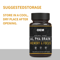 Capsules de complément alimentaire pour le cerveau personnalisables OEM/ODM, améliorent la mémoire et l'intelligence, favorisent la concentration et soutiennent le système immunitaire