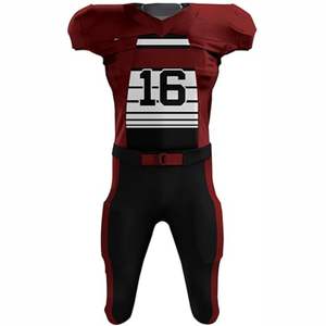 Uniforme de football américain à manches courtes respirant personnalisé pour équipe internationale de conception nouvelle et haute performance - Product Image 2