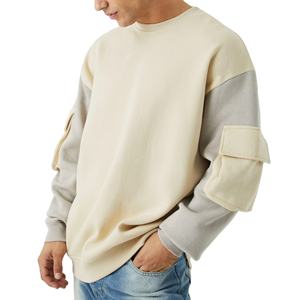 Sweat-shirts pour hommes personnalisés, nouvelle arrivée, haute qualité, vente chaude, hiver, uni, 100% coton, molleton, décontracté, surdimensionné - Product Image 5