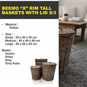 งานฝีมือตะกร้าหวาย BEEMO - Product Image 6