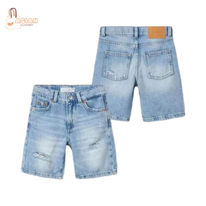 Pantalon jean classique personnalisé de haute qualité pour enfant, mode denim délavé en blanc, coupe ajustée, design skinny, prix de gros raisonnable - Product Image 1