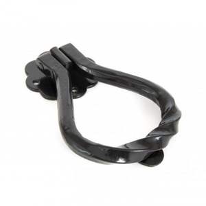 ที่เคาะประตูโลหะสีดำแบบเรียบง่าย สไตล์ชนบท คุณภาพสูง สำหรับตกแต่งบ้าน โรงแรม และวิลล่า - Product Image 1