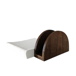 Porte-serviettes vintage en bois d'acacia, support de mouchoirs en bois durable au design moderne pour la maison et le restaurant, occasions de mariage - Product Image 3