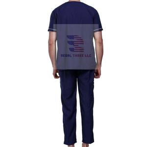 Conjunto de uniforme médico unisex, Top y pantalón de manga corta, uniforme de hospital - Product Image 3