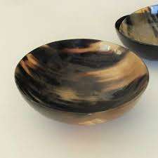 ชามฮอร์นทงกลมคุณภาพสูงทำด้วยมือจานเขาควายแท้สำหรับอาหารผลไม้ชามสลัดอินเดีย - Product Image 3