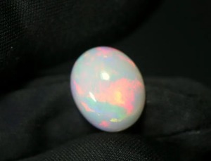 AA White Welo Opal Cabochon for Jewelry 4.95 CT Unique Multi <b>Fire</b> Ethiopian Oval Loose Gemstone Third Party Certified Natural - Product Image 2