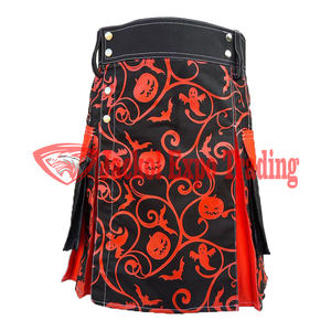 Kilt utilitaire hybride écossais fait à la main avec motif Kilts en tartan de coton sur mesure pour hommes Kilt traditionnel avec poches - Product Image 2