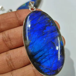 Meilleurs pendentifs en argent sterling 925 Labradorite flashy Pendentifs en argent de grande taille - Product Image 4