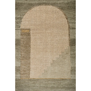 Alfombra de Lana Anudada a Mano Aprezo Verde Lca-1550 con Patrón Abstracto para Sala de Estar, Alfombra Rectangular de 9x12 para Entrada y Pasillo - Product Image 3